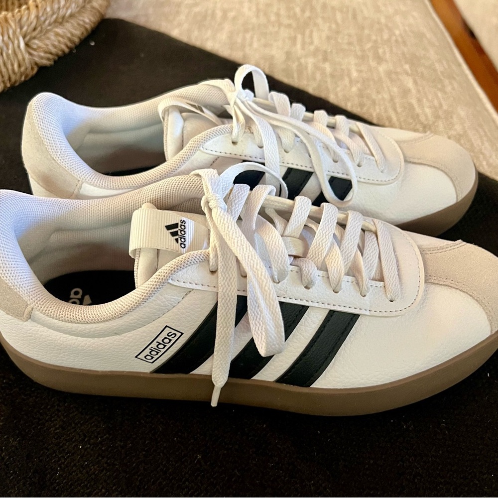 Adidas Sambas White and Black Sneakers